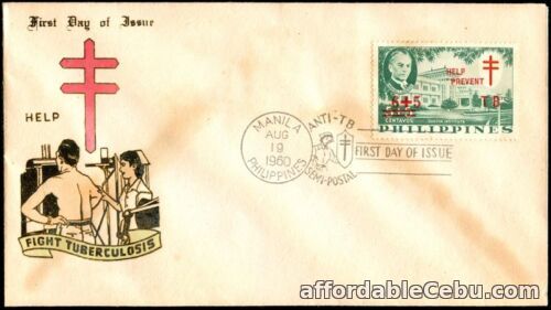 1st picture of Philippine 1960 Help Fight Tuberculosis FDC For Sale in Cebu, Philippines
