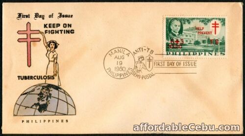 1st picture of Philippine 1960 Keep On Fighting Tuberculosis FDC For Sale in Cebu, Philippines