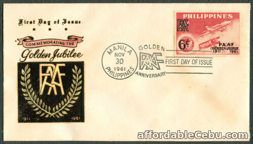 1st picture of 1961 Commemorating Golden Jubilee Philippine Amateur Athletic Federation FDC - A For Sale in Cebu, Philippines
