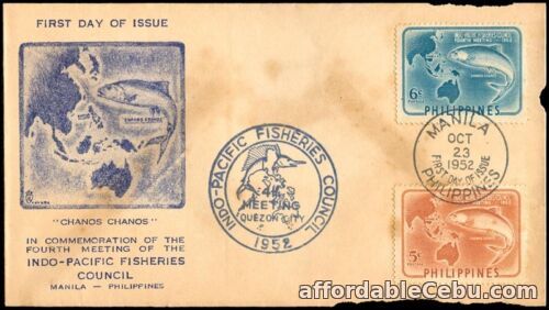 1st picture of Philippine 1952 4th Meeting of the Indo-Pacific Fisheries Council FDC – E For Sale in Cebu, Philippines