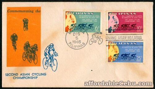 1st picture of Philippine 1965 2nd  Asian Cycling Championship FDC For Sale in Cebu, Philippines