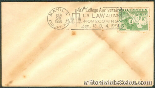 1st picture of 1950 Philippines 40th College Anniversary U.P. ALUMNI HOMECOMING Cover For Sale in Cebu, Philippines