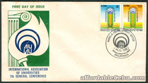1st picture of 1980 Phil International Association Of Universities 7th General Conference FDC For Sale in Cebu, Philippines