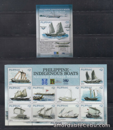 1st picture of Philippine Stamps 2021 Philippine Indigenous Boats Complete set, MNH For Sale in Cebu, Philippines