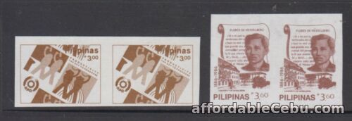 1st picture of Philippine Stamps 1986 Definitive Reissues,Rizal 3.60p & APO 3.00p (Proof) Imper For Sale in Cebu, Philippines