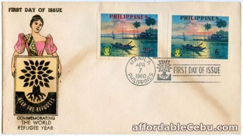 1st picture of Philippine Commemorating the World Refugee Year 1960 FDC For Sale in Cebu, Philippines