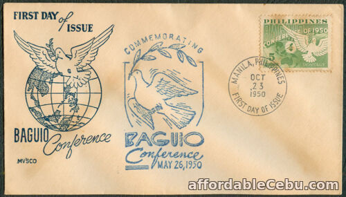 1st picture of 1950 Philippines Commemorating BAGUIO CONFERENCE First Day Cover - A For Sale in Cebu, Philippines
