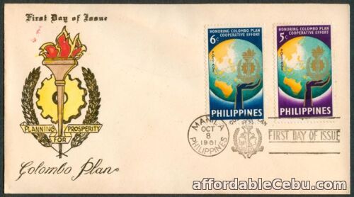 1st picture of Philippine 1961 Planning, Prosperity for COLOMBO PLAN FDC For Sale in Cebu, Philippines