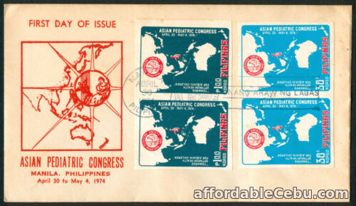 1st picture of 1974 Philippines Asian Pediatric Congress FIRST DAY COVER For Sale in Cebu, Philippines