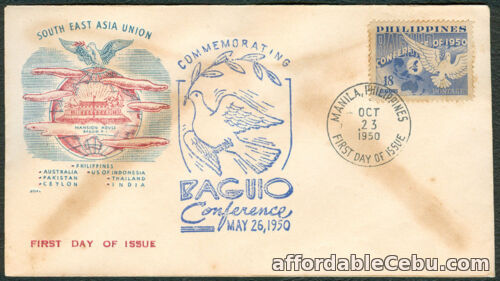 1st picture of 1950 Philippines Commemorating BAGUIO CONFERENCE First Day Cover - B For Sale in Cebu, Philippines