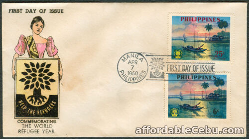 1st picture of 1960 Philippines COMMEMORATING THE WORLD REFUGEE YEAR First Day Cover - B For Sale in Cebu, Philippines