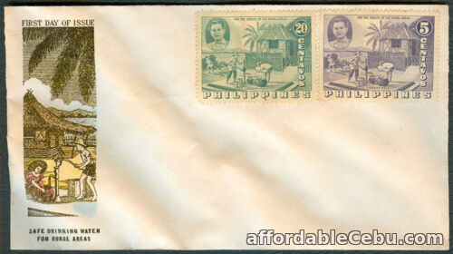 1st picture of 1956 Philippines SAFE DRIKING WATER FOR RURAL AREAS First Day Cover - A For Sale in Cebu, Philippines