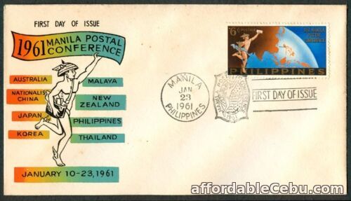 1st picture of Philippine 1961 Manila Postal Conference FDC For Sale in Cebu, Philippines