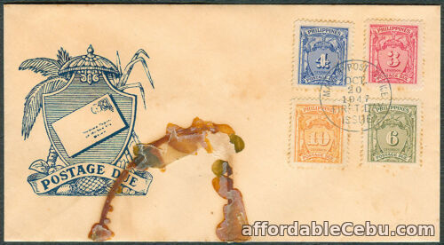 1st picture of 1947 Philippines POSTAGE DUE First Day Cover For Sale in Cebu, Philippines