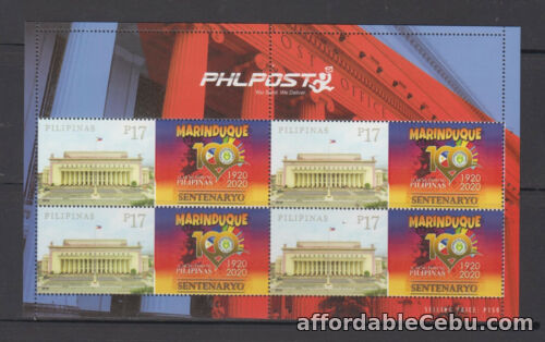 1st picture of Philippine Stamps 2020 Marinduque Centenary, Personalized Sheet, MNH For Sale in Cebu, Philippines