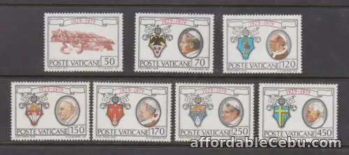 1st picture of Vatican Stamps 1979 Portraits of Popes from 1929 to 1979 (50th Ann. Of Vatican S For Sale in Cebu, Philippines