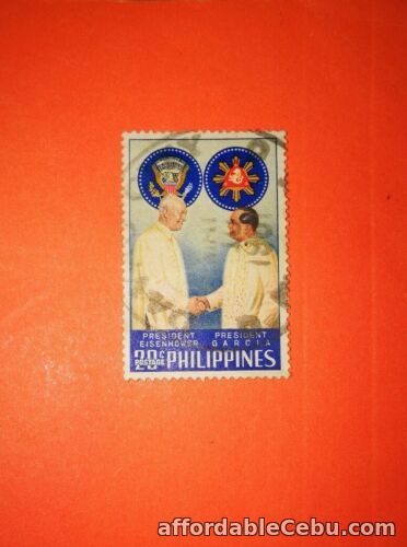 1st picture of Philippines Stamp Eisenhower/Garcia 20¢ 1960 For Sale in Cebu, Philippines