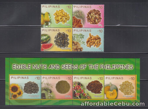 1st picture of Philippine Stamps 2013 Edible Nuts and Seeds Complete set, MNH For Sale in Cebu, Philippines