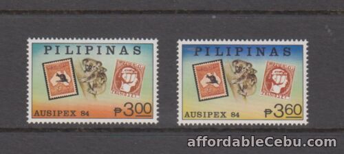 1st picture of Philippine Stamps 1984 Stamps on Stamps (Ausipex -84) set MNH For Sale in Cebu, Philippines