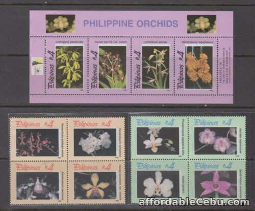 1st picture of Philippine Stamps 1996 Philippine Orchids 8v set & Souvenir Sheet MNH For Sale in Cebu, Philippines