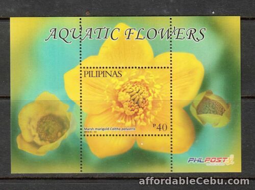 1st picture of Philippine Stamps 2014 Aquatic Flowers souvenir sheet MNH For Sale in Cebu, Philippines