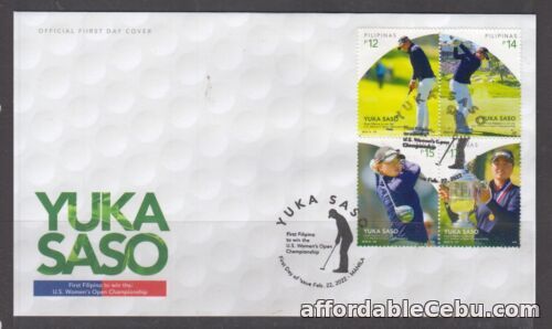 1st picture of Philippines 2022 Yuka Saso Stamps, First Filipino to win the U.S. Women's Open C For Sale in Cebu, Philippines