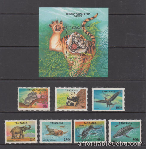 1st picture of Tanzania Stamps 1994 Endangered Species Complete set MNH, SCV $12.50 For Sale in Cebu, Philippines