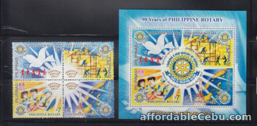 1st picture of Philippine Stamps 2010 Rotary International (Philippine Rotary 90th Ann.) Cpl For Sale in Cebu, Philippines