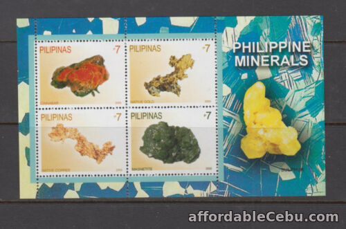1st picture of Philippine Stamps 2009 Minerals found in the Philippines, Souvenir Sheet, MNH For Sale in Cebu, Philippines