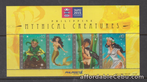 1st picture of Philippine Stamps 2015 Mythical Creatures souvenir sheet MNH For Sale in Cebu, Philippines