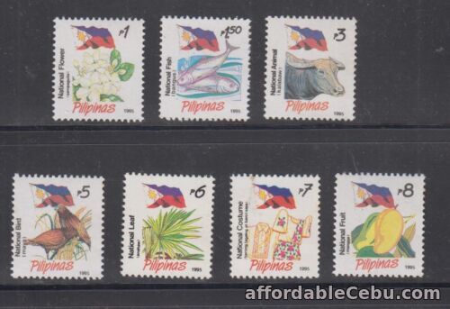 1st picture of Philippine Stamps 1995 Flag with National Symbols 7v set MNH For Sale in Cebu, Philippines