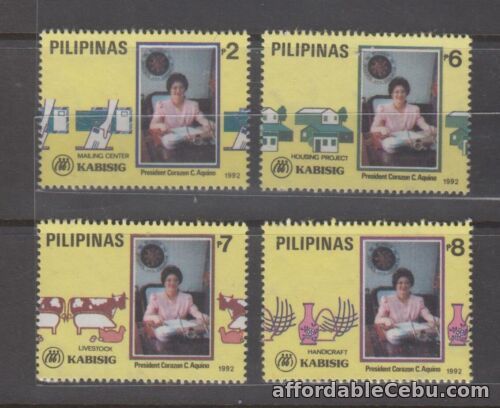 1st picture of Philippine Stamps 1992 Kabisig (President Corazon Aquino) Complete set MNH For Sale in Cebu, Philippines