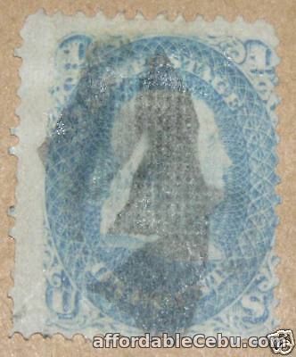 1st picture of US Ben Franklin Blue Stamp #92 F catalogue USD500 USED For Sale in Cebu, Philippines