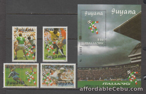 1st picture of Guyana Stamps 1990 World Cup Soccer Championships Complete set MNH For Sale in Cebu, Philippines