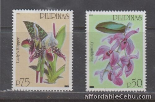 1st picture of Philippine Stamps 2003 Orchids Definitives No. 4: P50, P75  MNH For Sale in Cebu, Philippines