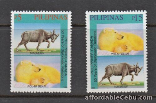 1st picture of Philippine Stamps 1999 Polar Bear & Tamaraw (RP-Canada 50th Ann. Of Diplomatic R For Sale in Cebu, Philippines