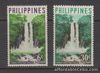 Philippine Stamps 1959 Maria Cristina Falls Complete set MNH, Toned, slight stai