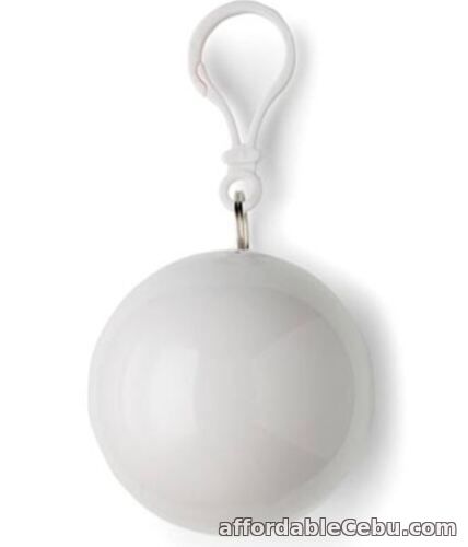 1st picture of Portable Poncho Ball Rain Coat - WHITE For Sale in Cebu, Philippines