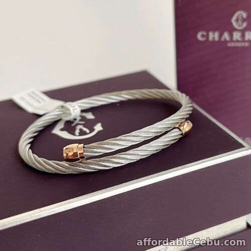 1st picture of Charriol * Bangle Celtic Sceau Silver & Rose Gold PVD Stainless 04-102-00144-1L For Sale in Cebu, Philippines