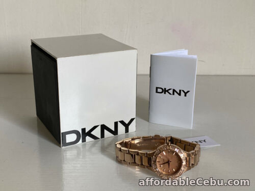 1st picture of NEW! DKNY DONNA KARAN ROSE GOLD DIAL GLITZ CRYSTALS WATCH NY8486 $155 SALE For Sale in Cebu, Philippines
