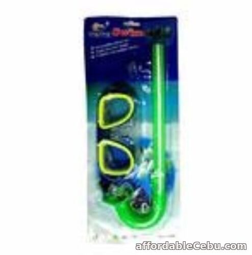 1st picture of Intermediate swimming Goggles Snorkel set with earplug - GREEN For Sale in Cebu, Philippines