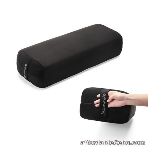 1st picture of Yoga Rectangular Bolster Pillow Black For Sale in Cebu, Philippines