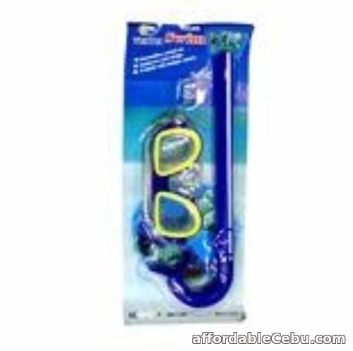 1st picture of Intermediate swimming Goggles Snorkel set with earplug - BLUE For Sale in Cebu, Philippines