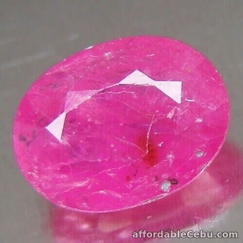 1st picture of 1.92 Carats NATURAL Pink SAPPHIRE Loose Oval Facet 8.2x6.2x4mm Africa For Sale in Cebu, Philippines