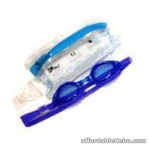 1st picture of Swimming Goggles with Anti-Fog/UV Protection with Pouch - BLUE For Sale in Cebu, Philippines