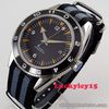 Luxury 41mm black dial sapphire crystal Miyota Automatic movement men's watch
