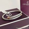 Charriol * Bangle Celtic Sceau Silver & Rose Gold PVD Stainless 04-102-00144-1L