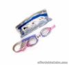 Swimming Goggles with Anti-Fog/UV Protection with Pouch - PINK/WHITE/BLUE