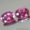 2.22 Carats Pair NATURAL Mozambique GARNET Cherry Pink to Red Oval Loose