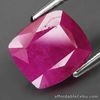 2.94 NATURAL Reddish Pink RUBY Loose Mozambique Cushion 8.8x7.8x4.5mm